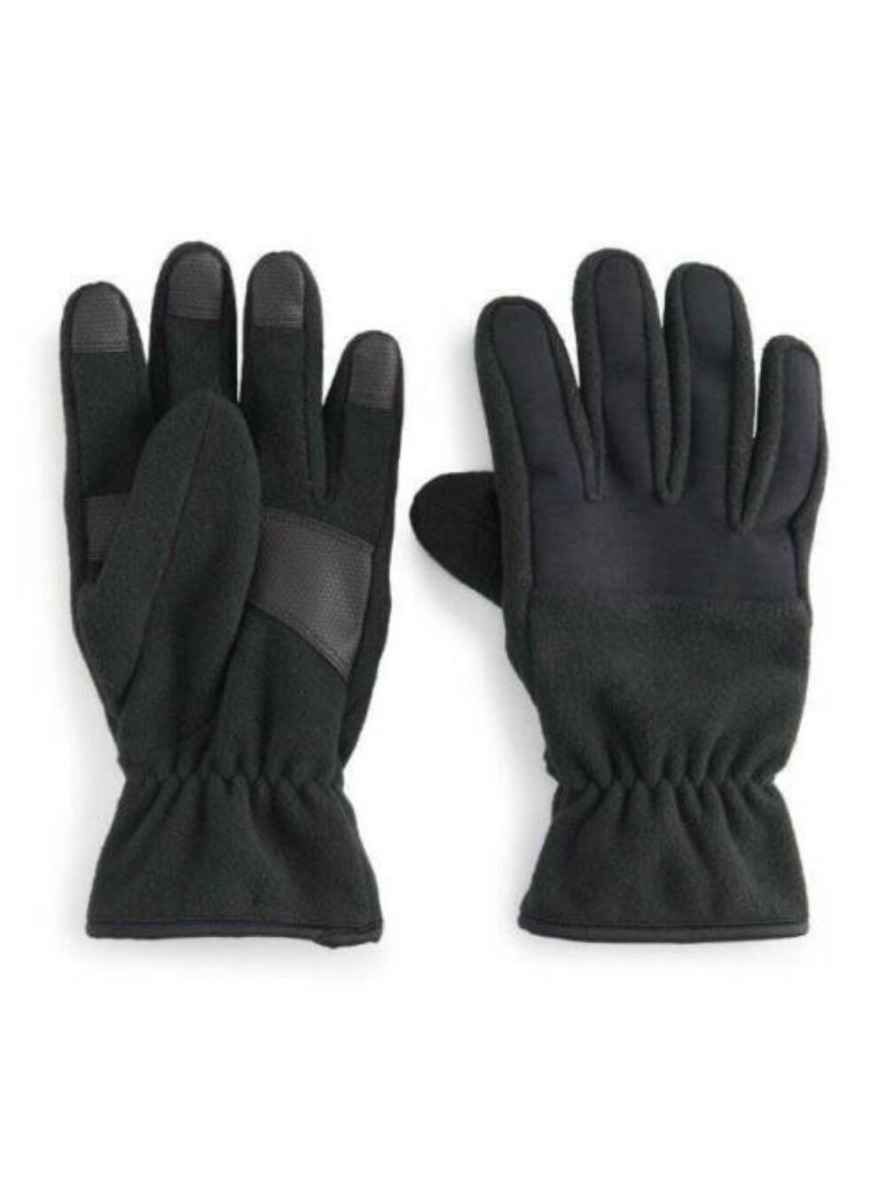 Tek Gear Touchscreen Gloves S/M Boys Black Fleece Warmtek Technology Fitted Kid